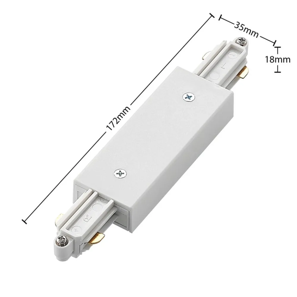 Lindby Gang|Skinnesystem > skinnesystem Linaro, GU10, 4 lyskilder, hvid, Ø 6 cm