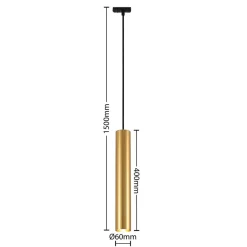 Lindby Skinnesystem > skinnesystem Linaro, GU10, pendel, 3 lyskilder, guld