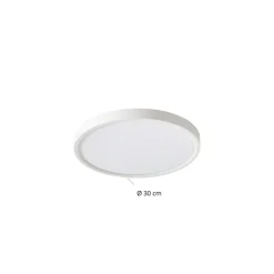 Lindby Gang|Loftlamper > Smart LED-loftlampe Deika, Ø 30 cm, hvid, Tuya