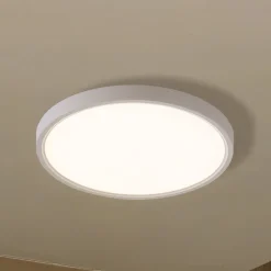 Gang|Loftlamper ^ Lindby Smart LED-loftlampe Deika, Ø 40 cm, hvid, Tuya