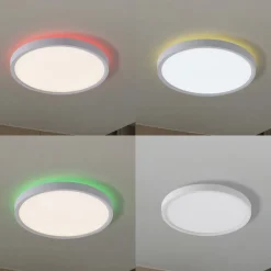 Gang|Loftlamper ^ Lindby Smart LED-loftlampe Deika, Ø 40 cm, hvid, Tuya