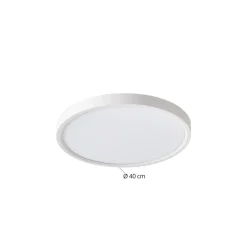 Gang|Loftlamper ^ Lindby Smart LED-loftlampe Deika, Ø 40 cm, hvid, Tuya
