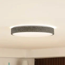 Lindby Loftlamper|Loftlamper > Smart LED-loftlampe Elmor Ø 39 cm grå RGB CCT
