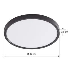 Loftlamper|Loftlamper ^ Lindby Smart LED loftlampe Pravin, Ø 40 cm, CCT, sort