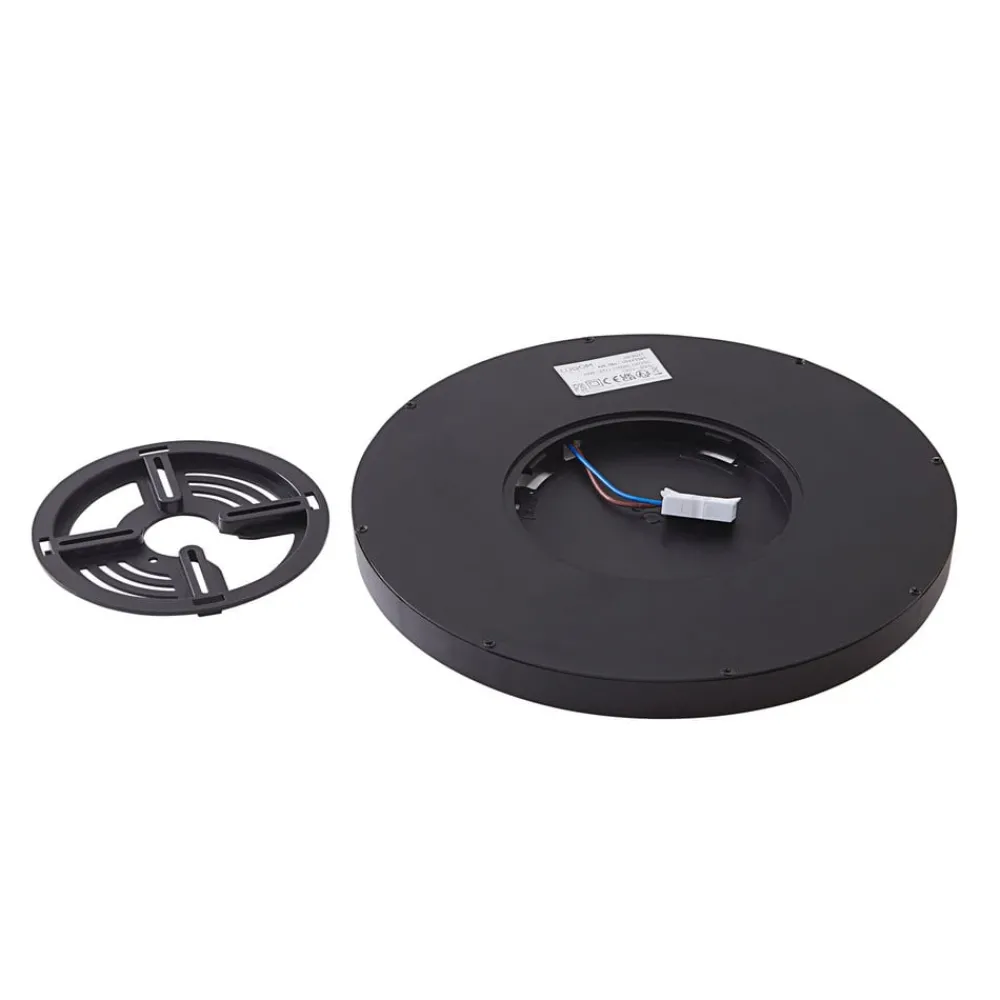 Lindby Loftlamper > Smart LED loftlampe Pravin, Ø 30 cm, CCT, sort