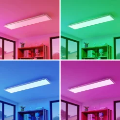 Arbejdsrum/Kontor|Gang ^ Lindby Smart LED-loftpanel Kjetil 120 x 30 cm Tuya RGB CCT