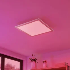Lindby Arbejdsrum/Kontor > Smart LED-loftpanel Kjetil 40 x 40 cm Tuya RGB CCT