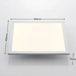 Lindby Arbejdsrum/Kontor > Smart LED-loftpanel Kjetil 40 x 40 cm Tuya RGB CCT