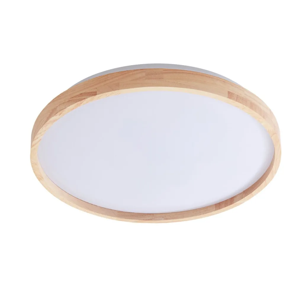 Lindby Loftlamper > Smart LED-loftslampe Mirren træ Ø49,5 cm CCT Tuya
