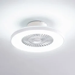 Lindby Loftventilatorer > Smart LED-loftventilator Paavo, hvid, støjsvag, Tuya