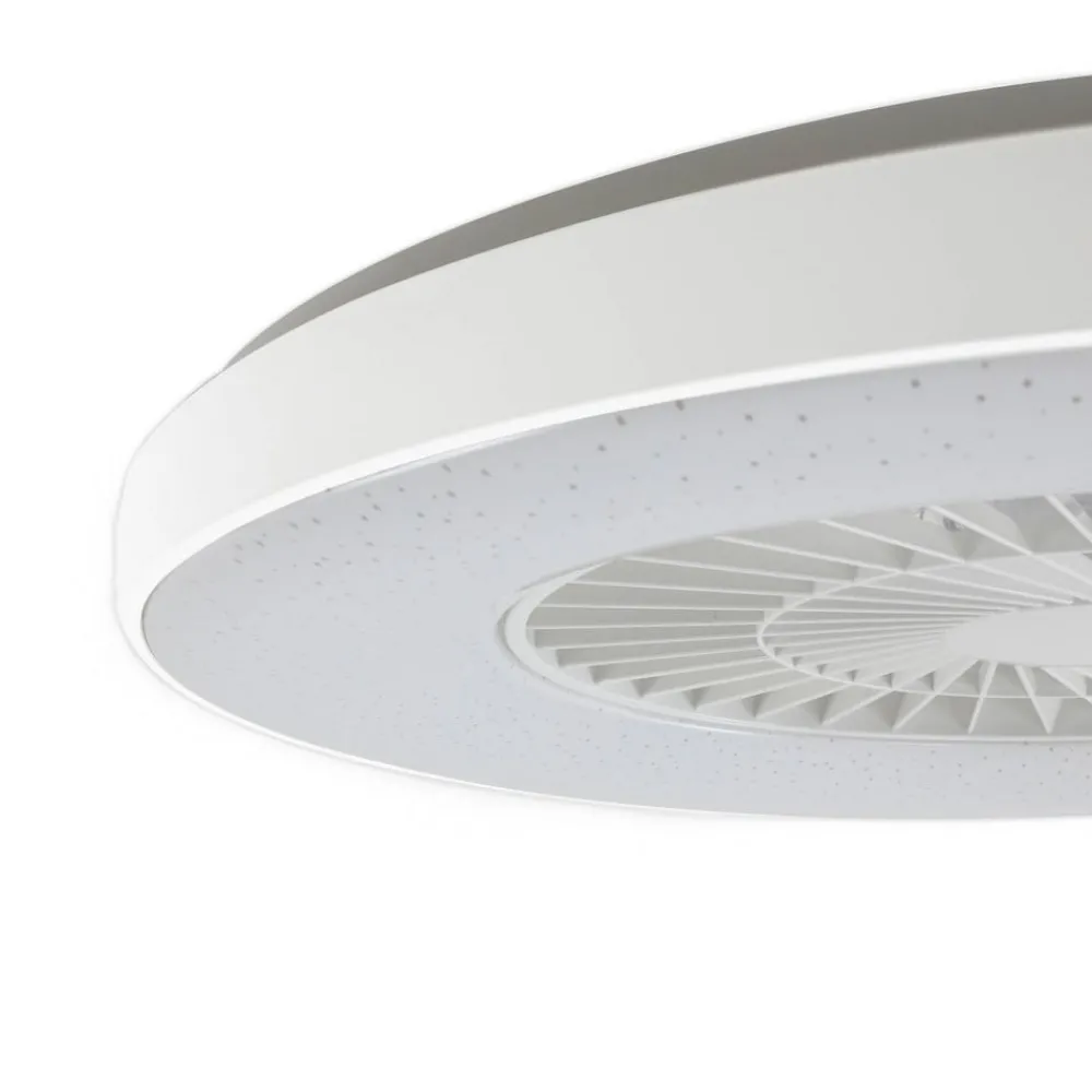 Lindby Loftventilatorer > Smart LED-loftventilator Paavo, hvid, støjsvag, Tuya