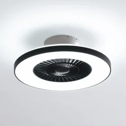 Lindby Loftventilatorer > Smart LED-loftventilator Paavo sort, lydsvag Tuya