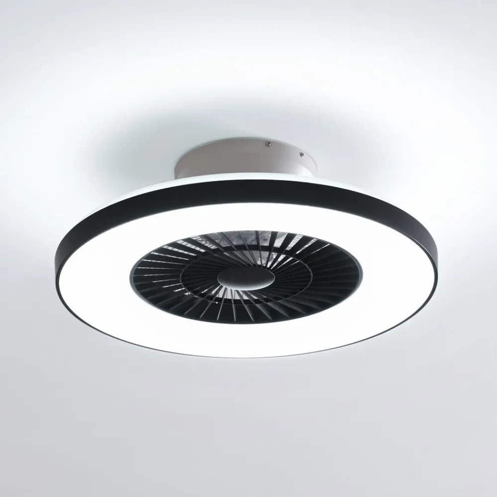 Lindby Loftventilatorer > Smart LED-loftventilator Paavo sort, lydsvag Tuya