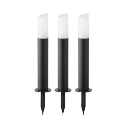 Lindby Terrassebelysning|Sokkellamper > Smart LED-sokkellampe Elvor, CCT, RGB, Tuya, 3 enheder