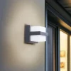 Lindby Terrassebelysning|Væglamper > Smart LED udendørs væglampe Fyra kantet CCT RGB Tuya