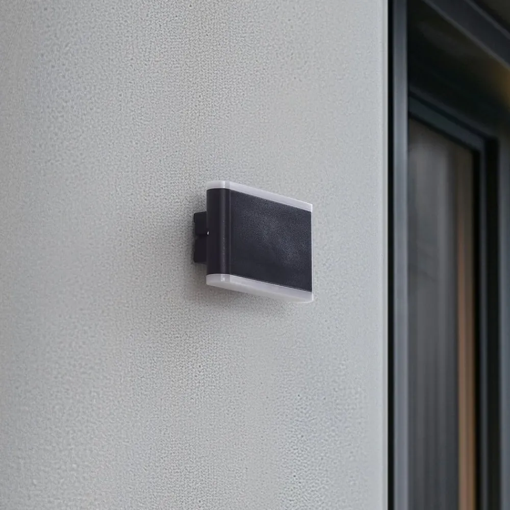 Lindby Terrassebelysning|Væglamper > Smart LED udendørs væglampe Elvi, CCT, RGB, Tuya, IP54