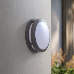 Lindby Solcellelamper|Væglamper > Smart LED udendørs væglampe Liren CCT RGB Tuya WLAN