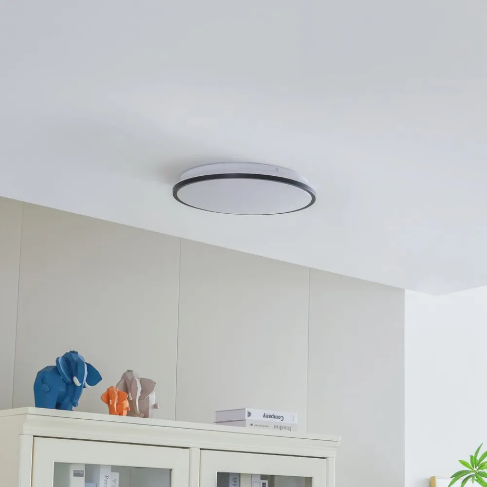 Loftlamper ^ Lindby Smart Swaran LED-loftslampe, Ø39,5 cm, RGB, CCT, Tuya