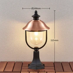 Lindby Terrassebelysning|Sokkellamper > sokkellampe Clint, 53 cm, metal, saltvandsresistent, E27