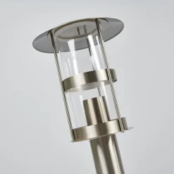 Lindby Terrassebelysning|Sokkellamper > Sokkellampe Noemi, grå, stål, 50 cm, IP44