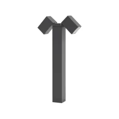 Lindby Terrassebelysning|Sokkellamper > sokkellampe Othil, 2 lyskilder, 50 cm, antracit, metal