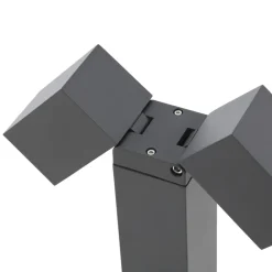 Lindby Terrassebelysning|Sokkellamper > sokkellampe Othil, 2 lyskilder, 50 cm, antracit, metal