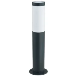 Lindby Terrassebelysning|Sokkellamper > sokkellampe Statius, højde 45 cm, antracit, stål