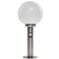 Lindby Sokkellamper Med Sensor|Terrassebelysning > sokkellampe Vedran, 45 cm, stål, sensor