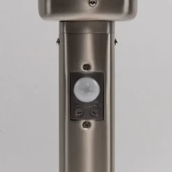 Lindby Sokkellamper Med Sensor|Terrassebelysning > sokkellampe Vedran, 45 cm, stål, sensor