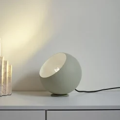 Lindby Pendellamper|Bordlamper > Solomia bordlampe, grøn, jern, Ø 20 cm
