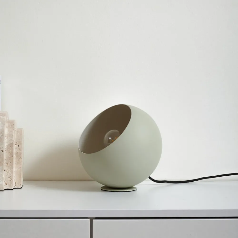Lindby Pendellamper|Bordlamper > Solomia bordlampe, grøn, jern, Ø 20 cm