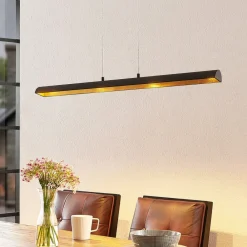 Lindby Pendellamper > Solvina LED-hængelampe til spisebord aflang