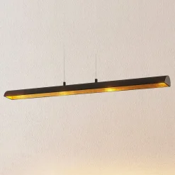 Lindby Pendellamper > Solvina LED-hængelampe til spisebord aflang