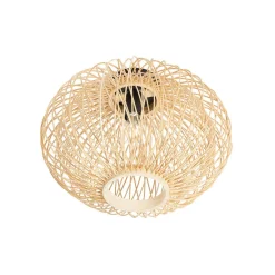 Lindby Loftlamper|Loftlamper > Solvira loftlampe, bambusflet, rund