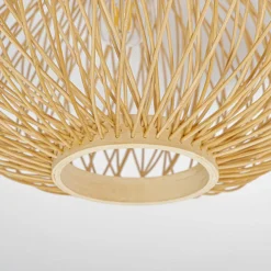 Lindby Loftlamper|Loftlamper > Solvira loftlampe, bambusflet, rund