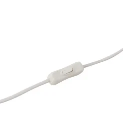 Pendellamper|Bordlamper ^ Lindby Sorscha bordlampe, hvid, jern, Ø 26 cm