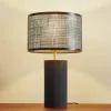 Lindby Bordlamper > Sorscha bordlampe, sort, jern, Ø 26 cm