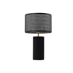Lindby Bordlamper > Sorscha bordlampe, sort, jern, Ø 26 cm