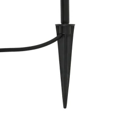 Lindby Terrassebelysning|Udendørs Spot > Sorvete lampe med jordspyd, sort, metal, højde 62 cm