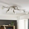Lindby Loftlamper|Loftlamper > spotlight Arda, 75 cm, 6 lyskilder, nikkel, glas, E14