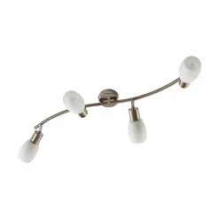 Lindby Loftlamper|Loftlamper > spotlight Arda, 70 cm, 4 lyskilder, nikkel, glas, E14