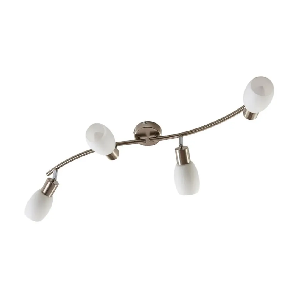 Lindby Loftlamper|Loftlamper > spotlight Arda, 70 cm, 4 lyskilder, nikkel, glas, E14