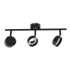 Lindby Arbejdsrum/Kontor > spotlight Jyla, sort, linse, 3.000 K, 3-lys, GX53
