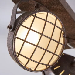 Lindby Loftlamper|Pendellamper > spotlight Tamin, rustfarvet, 2 lyskilder, glas, G9