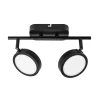 Lindby Loftlamper|Spotlights > -spot Neros, sort, 2-lys, 31,5 cm, CCT, jern
