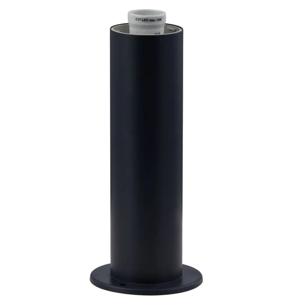 Sokkellamper ^ Lindby Statius sokkellampe, antracit, jern, 45 cm