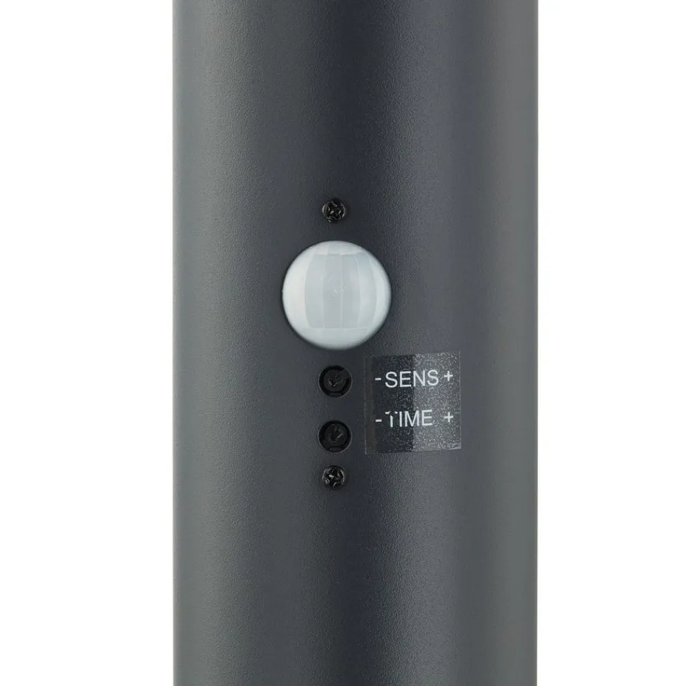 Lindby Gadebelysning > Statius vejlampe, antracit, jern, sensor