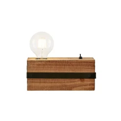 Bordlamper ^ Lindby Sverina bordlampe af træ, 1 lyskilde