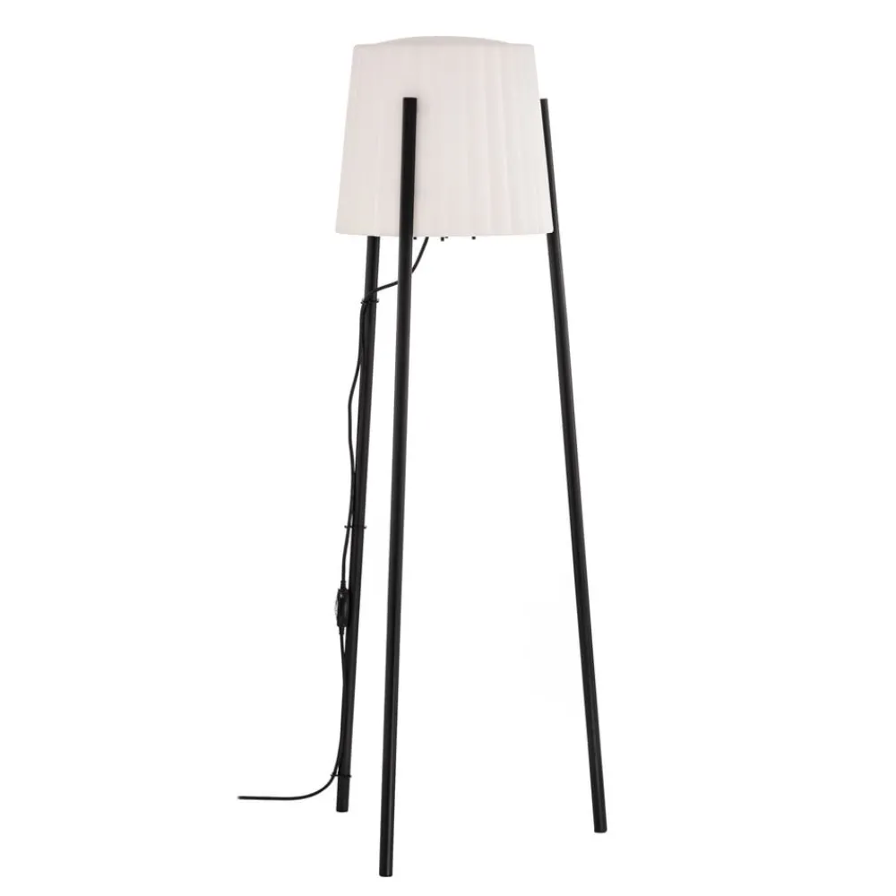 Terrassebelysning ^ Lucande Lindby terrasselampe Jaimy, 148 cm, stativ, aluminium
