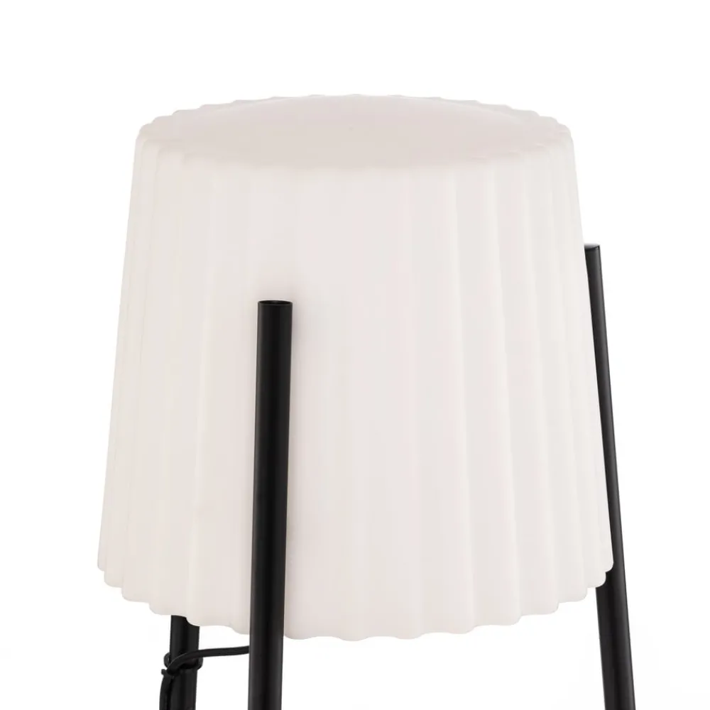 Terrassebelysning ^ Lucande Lindby terrasselampe Jaimy, 148 cm, stativ, aluminium